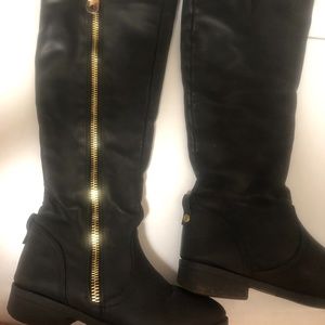 Women's Black Tall Boots, 5.5